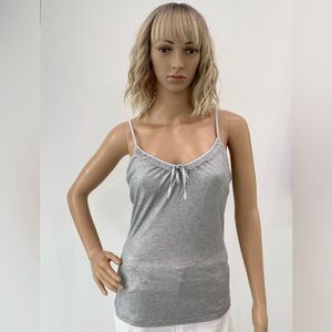 NWOT. Express Soft Gray Camisole, Shimmery Fabric, Size S